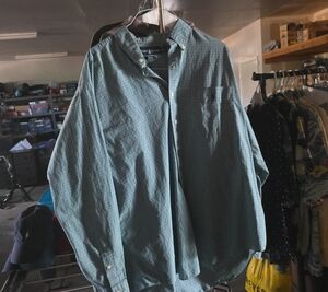 Ralph Lauren Teal & Navy Check Lightweight Shirt Jacket